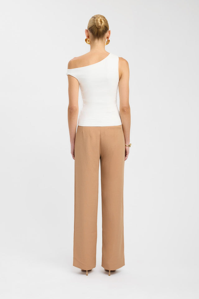 back Ariel Low Rise Pant Kookai Wide-leg Mid-rise beige womens-regular-pants