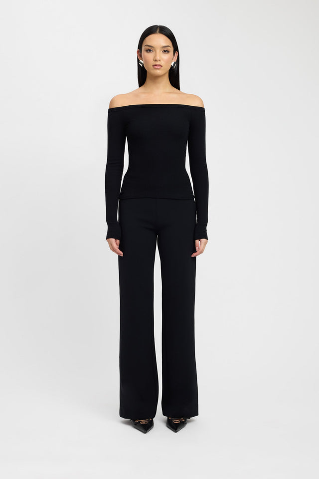 product Madison Off Shoulder Top Kookai Fitted Asymmetry Long sleeve Womens-Blouse