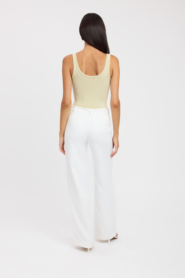 front Freya Tank Kookai Fitted Scoopneck Sleeveless Womens-Blouse