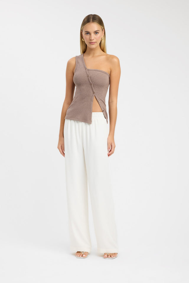 product Bennett Tank Kookai Fitted Asymmetry Sleeveless Womens-Blouse