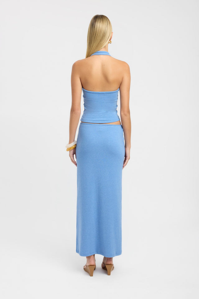 back Casper Tank Kookai Fitted Boatneck Sleeveless Womens-Blouse