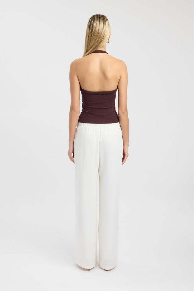 back Mika Tank Kookai Fitted Thick strap Asymmetry womens-singlets