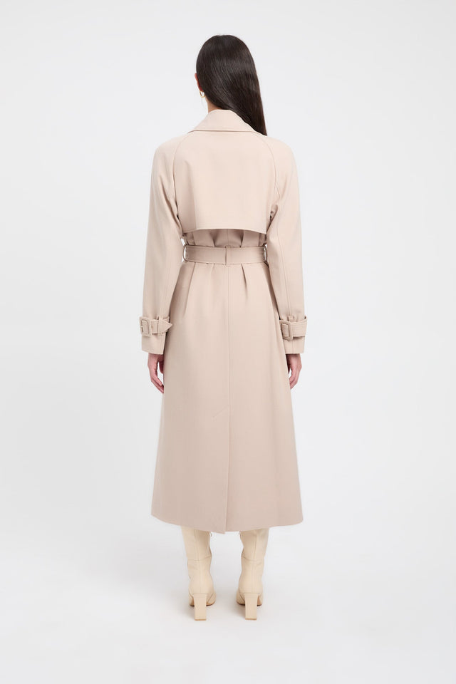 back Berlin Trench Kookai Long sleeve Trench-coat Full length womens-coats-and-jackets