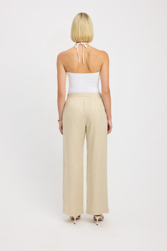 product Tahiti Pants Kookai Wide-leg High-rise white womens-regular-pants