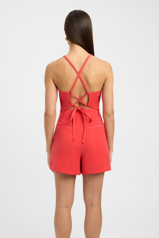 product Maria Triangle Top Kookai Fitted Highneck Sleeveless Womens-Blouse