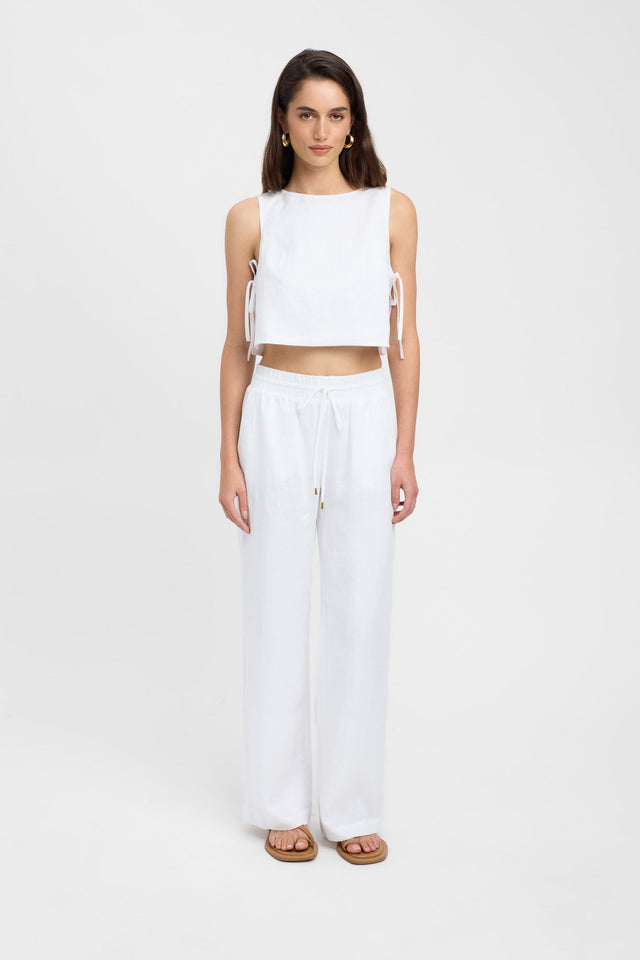 front Tahiti Core Top Kookai Relaxed Roundneck Sleeveless Womens-Blouse