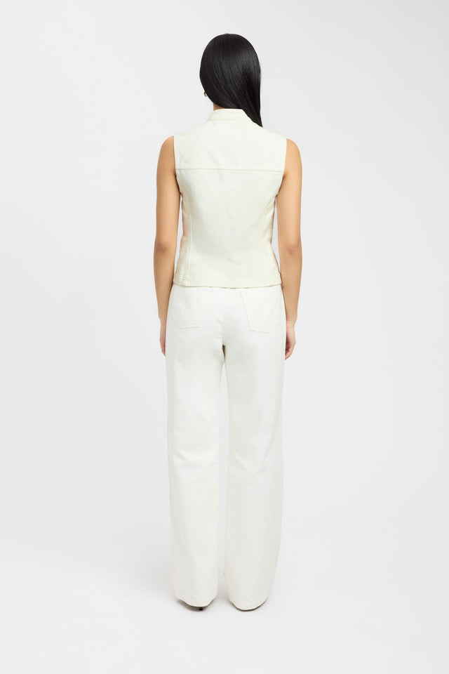 product Gaia Vest Kookai Relaxed Highneck Sleeveless Womens-Blouse