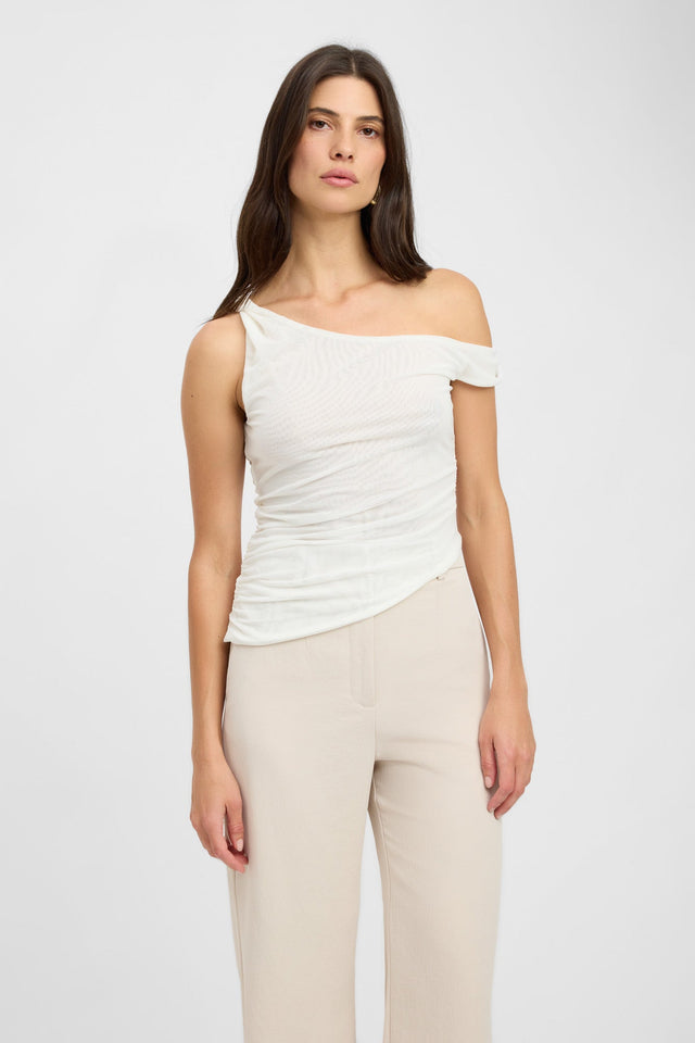 product Bolt Twist Top Kookai Relaxed Roundneck Sleeveless Womens-Blouse