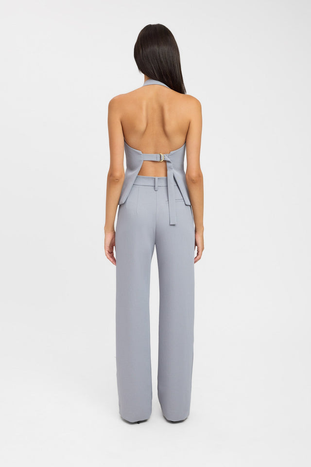 back Ariel Buckle Halter Top Kookai Relaxed Squareneck Sleeveless Womens-Blouse