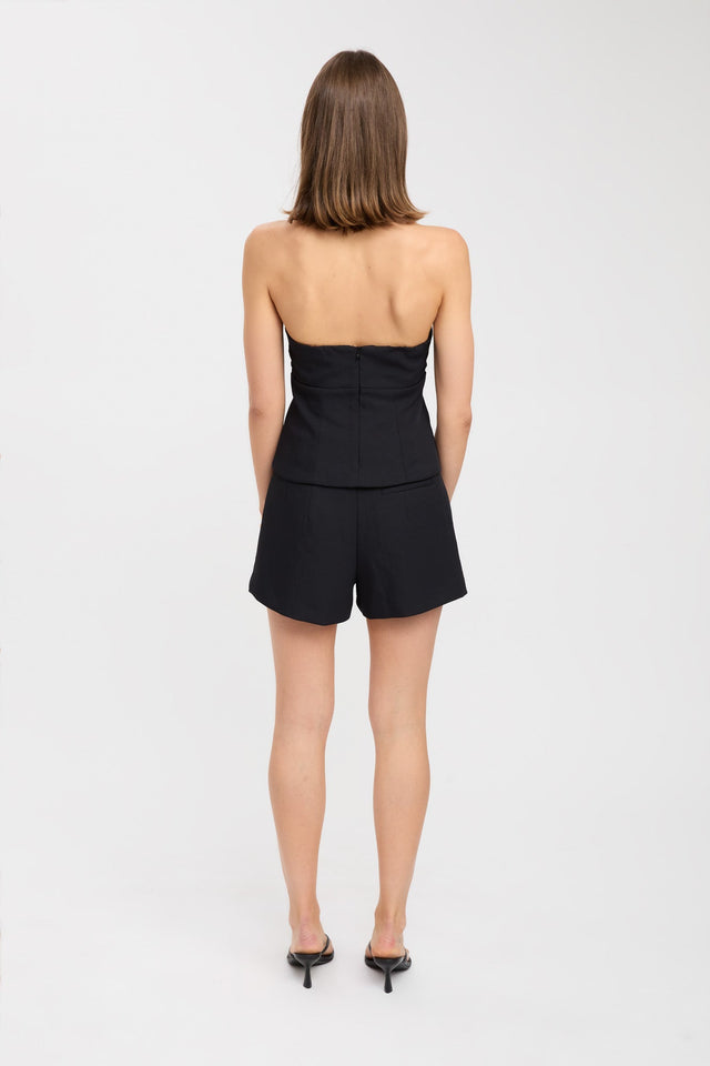 product Ariel Double Belt Top Kookai Fitted V-neck Sleeveless Womens-Blouse