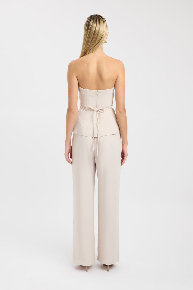 back Maria Strapless Top Kookai Fitted Straight Sleeveless Womens-Blouse