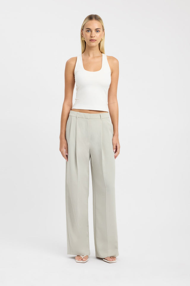 side Lewis Tank Kookai Fitted Scoopneck Sleeveless Womens-Blouse