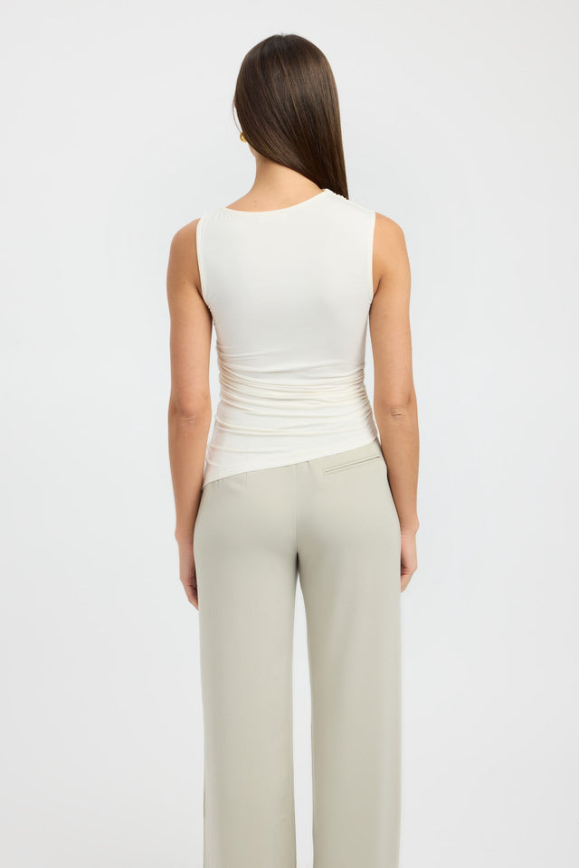Alannah Top Kookai Fitted Thick strap Boat white womens-singlets