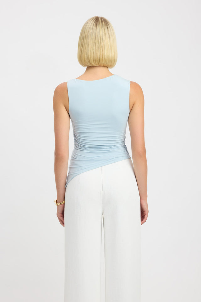 front Alannah Top Kookai Fitted Roundneck Sleeveless Womens-Blouse