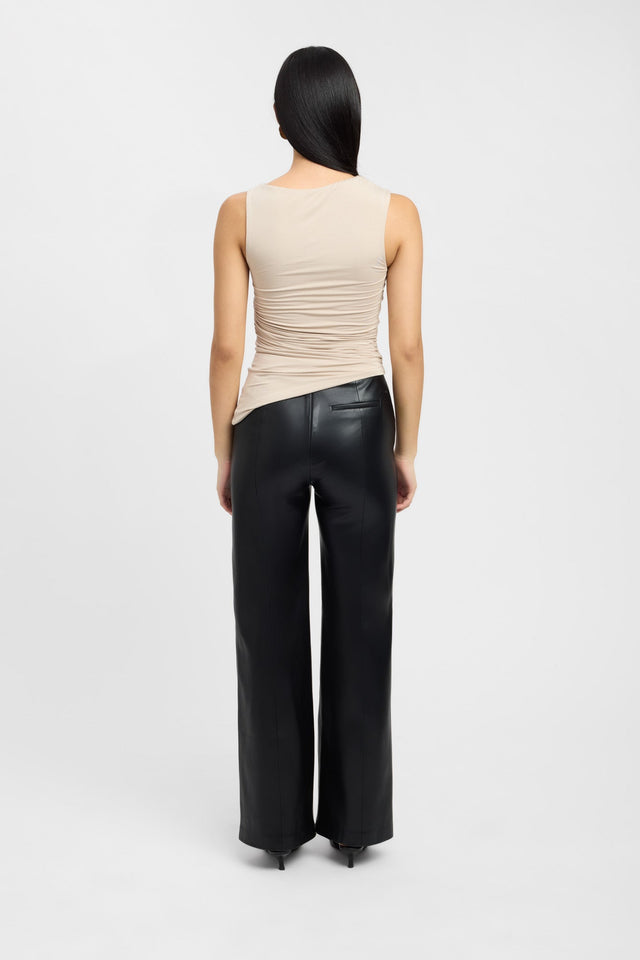 front Alannah Top Kookai Fitted Highneck Sleeveless Womens-Blouse