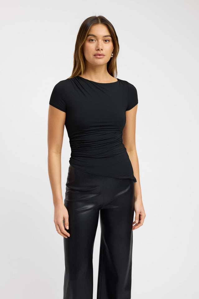 Alannah Tee Kookai Fitted Boatneck Short sleeves Womens-Blouse