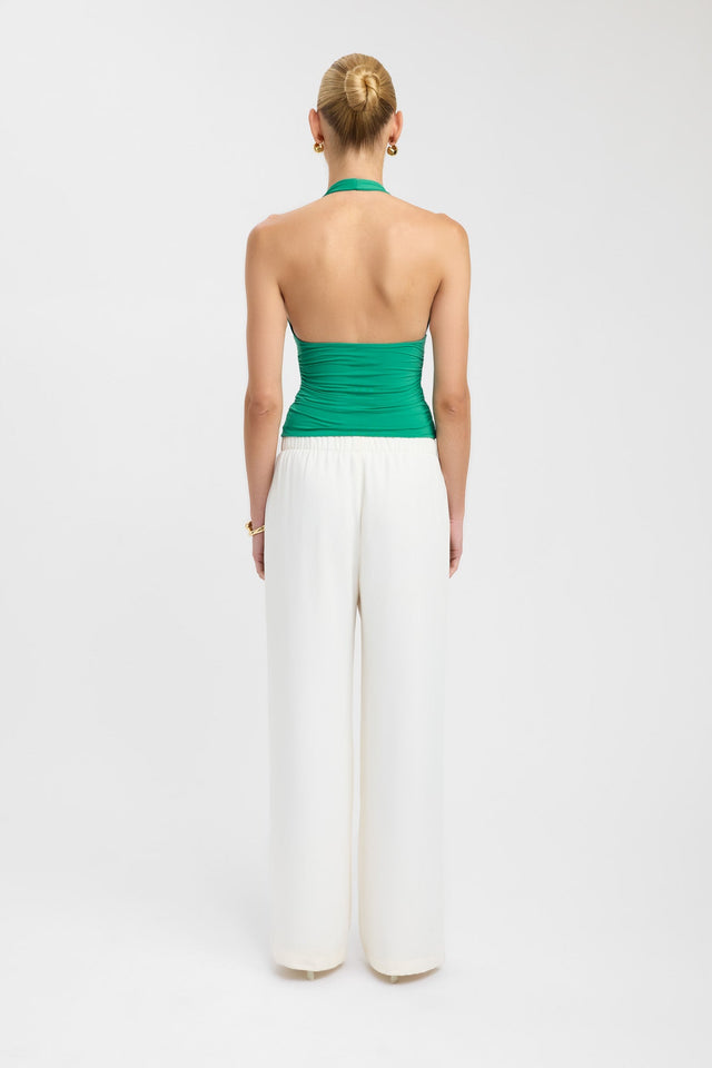 back Florence Top Kookai Fitted Plungeneck Sleeveless Womens-Blouse