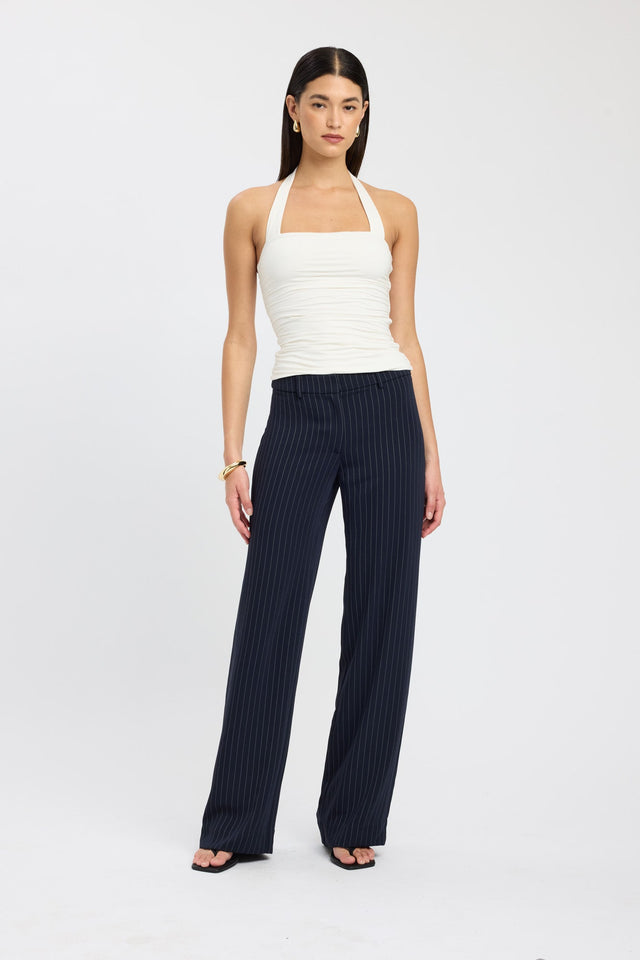 front Hailey Halter Top Kookai Fitted Squareneck Sleeveless Womens-Blouse