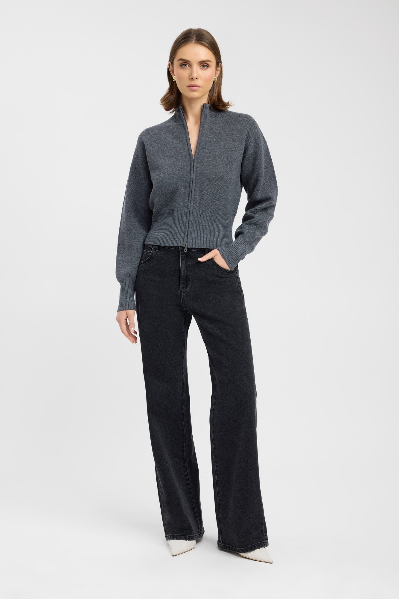 トップス KANDA BIIKI COTTON ROLL ZIP CARDIGAN Dalton Zip Cardigan – KOOKAÏ CH