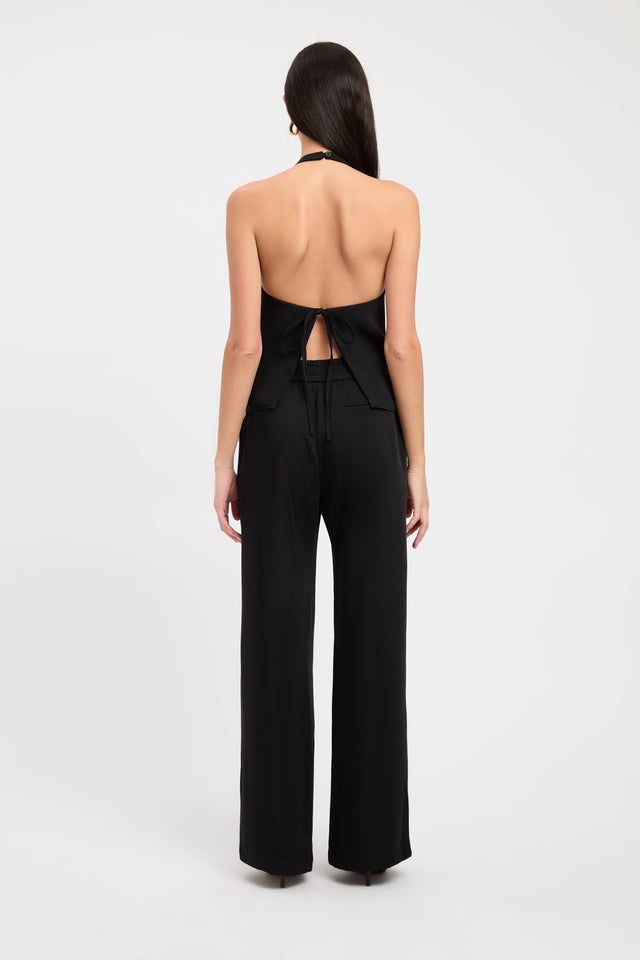 back Maria Core Top Kookai Relaxed Roundneck Sleeveless Womens-Blouse