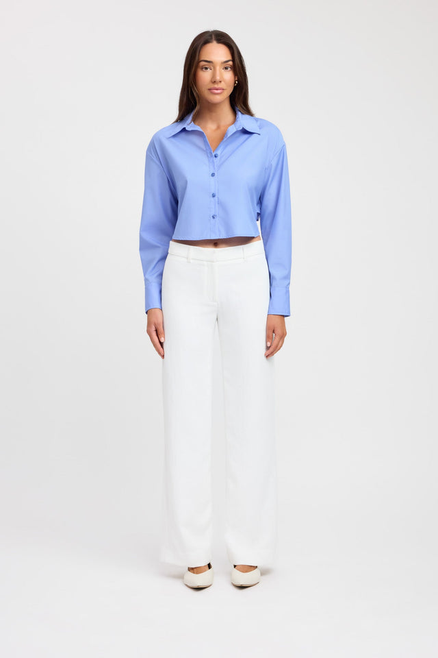 product Percy Tie Shirt Kookai Relaxed Roundneck Three quarter sleeves Womens-Blouse