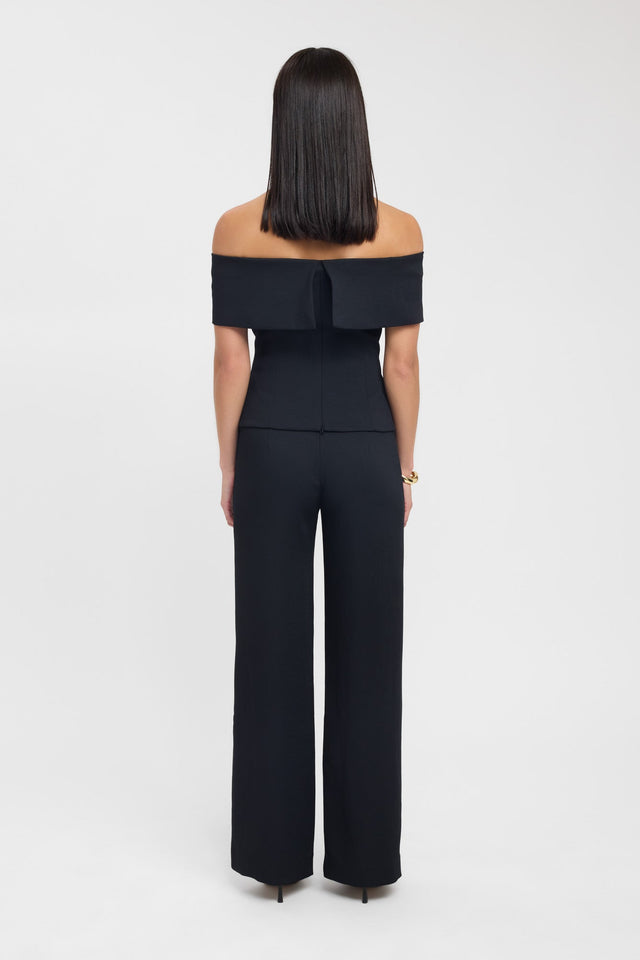 back Oyster Off Shoulder Top Kookai Fitted Straight Half sleeves Womens-Blouse