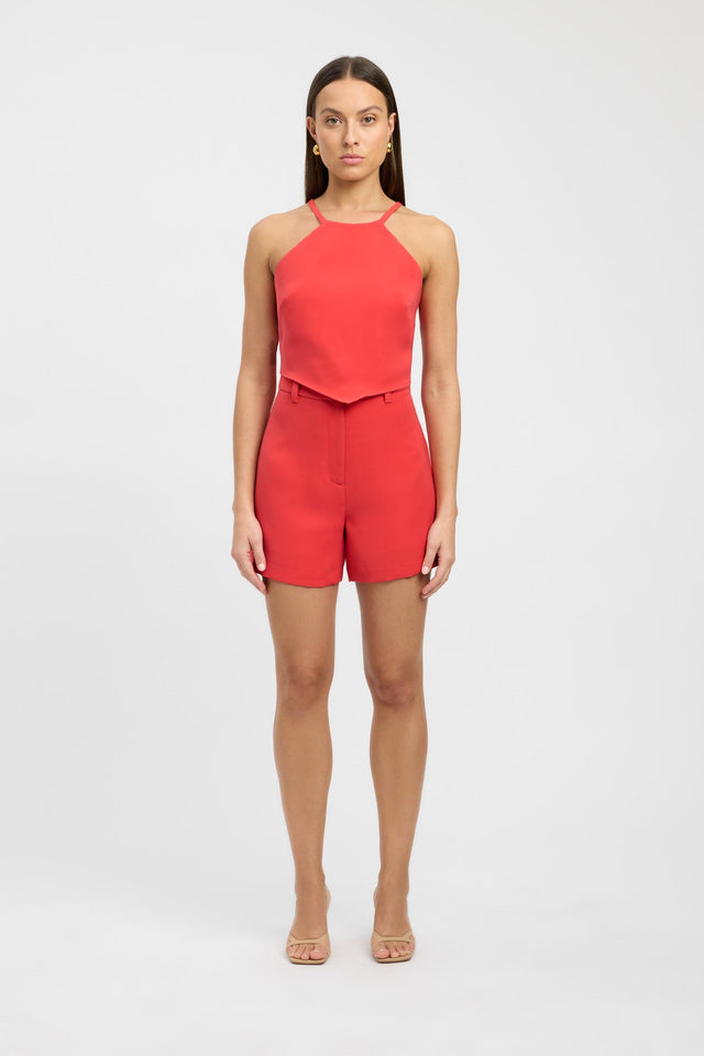 product Maria Triangle Top Kookai Fitted Highneck Sleeveless Womens-Blouse