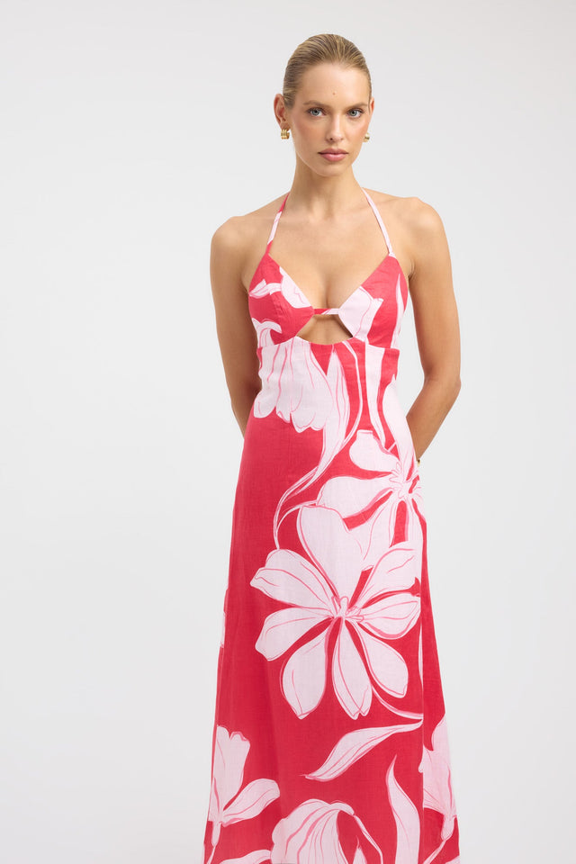 front Bloom Maxi Dress Kookai Aline Maxi Fitted Sweetheart womens-dresses