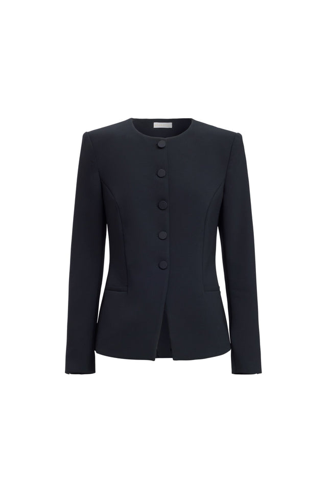 front Alto Crew Jacket Kookai Long sleeve Blazer Full length womens-coats-and-jackets 