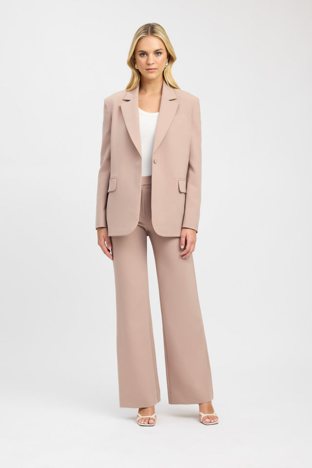 product Alto Curved Blazer Kookai Long sleeve Blazer Regular white womens-coats-and-jackets 
