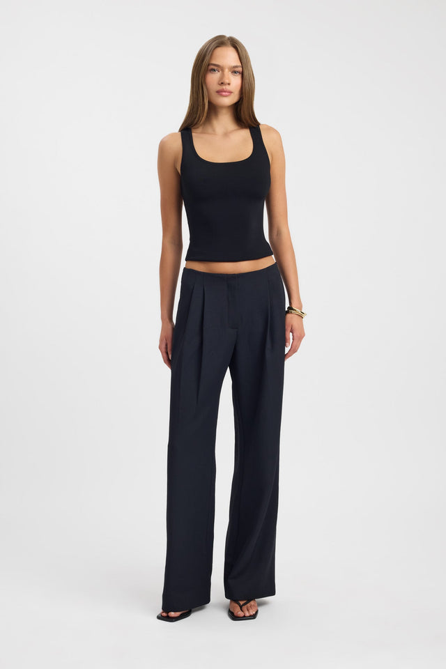 front Ariel Pleated Pant Kookai relaxed Low-rise womens-regular-pants 