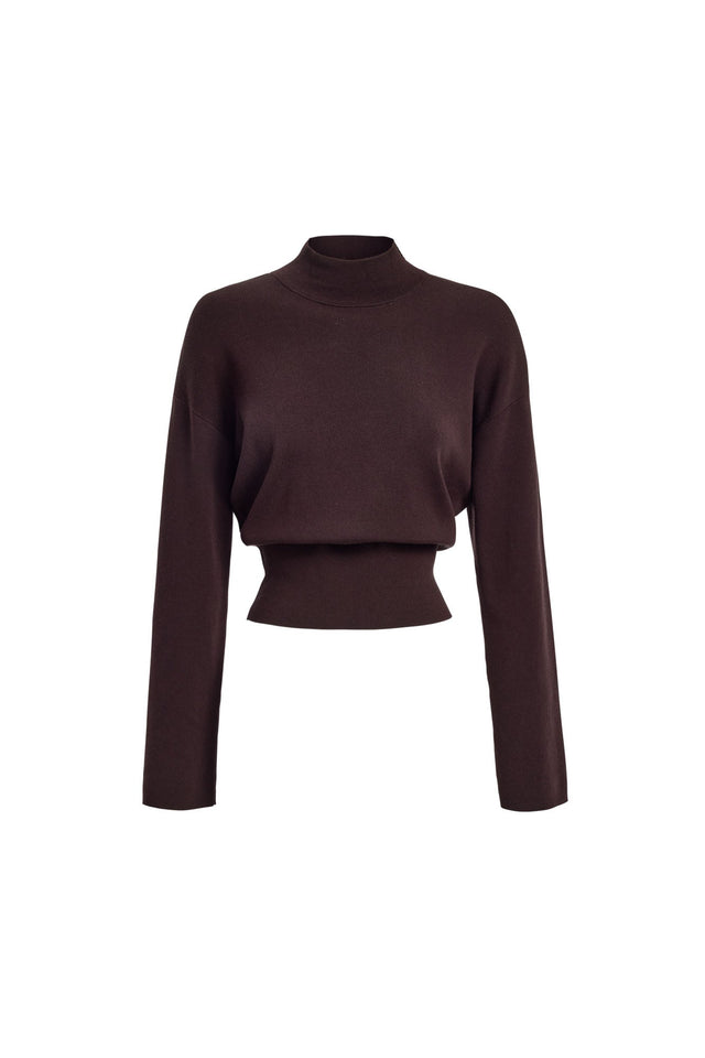 Amsterdam Turtle Neck Top Kookai High neck Relaxed womens-jumpers 