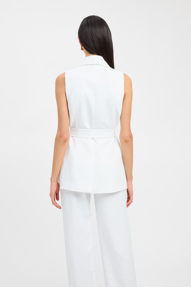 back Ariel Suit Top Kookai Relaxed V-neck Three quarter sleeves Womens-Blouse 