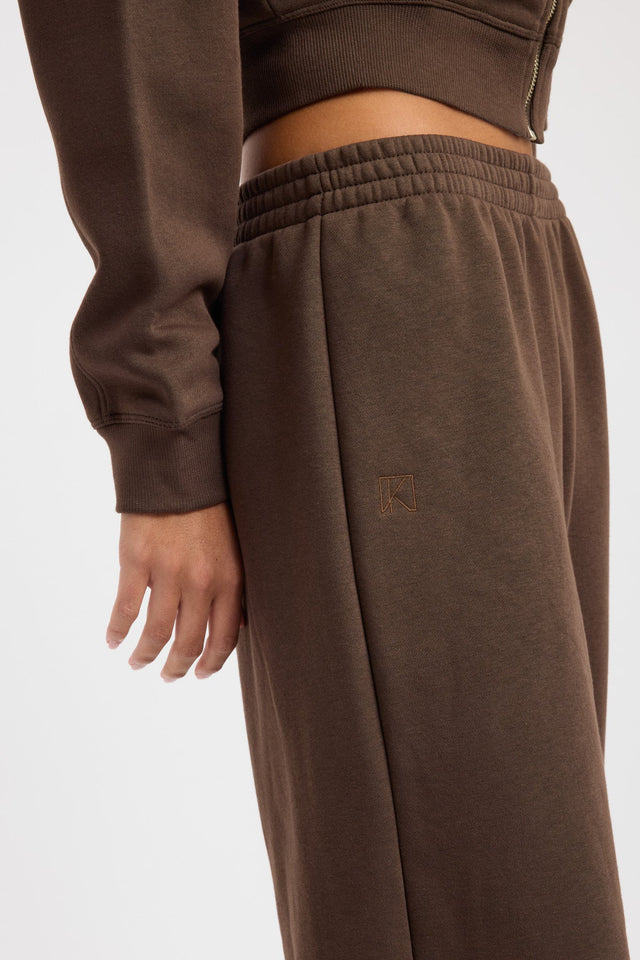 back Tate Wide Leg Pant Kookai Wide-leg High-rise brown womens-regular-pants 