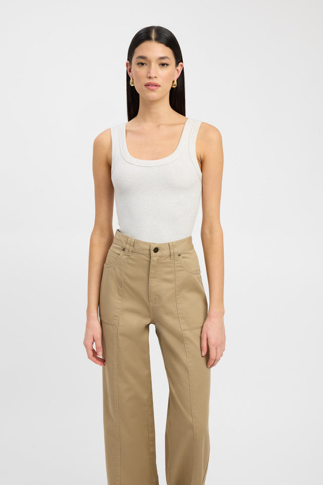 product Romeo Tank Kookai Fitted Squareneck Sleeveless Womens-Blouse 