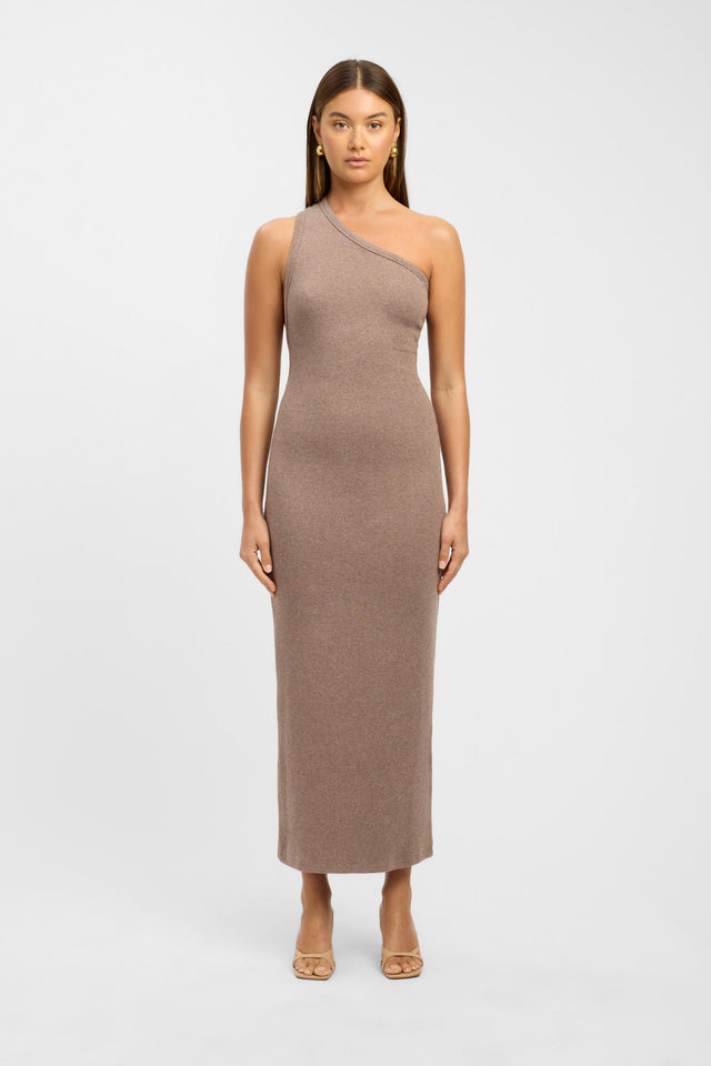 product Mel Maxi Dress Kookai Straight Midi Fitted Asymmetry white womens-dresses 