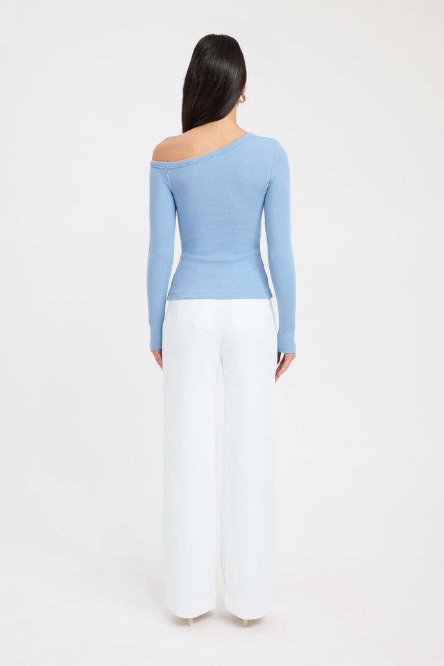 Bennett Top Kookai Fitted Asymmetry Long sleeve Womens-Blouse 