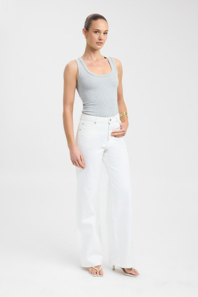 side Quinnie Tank Kookai Fitted Strapless Scoop womens-singlets 