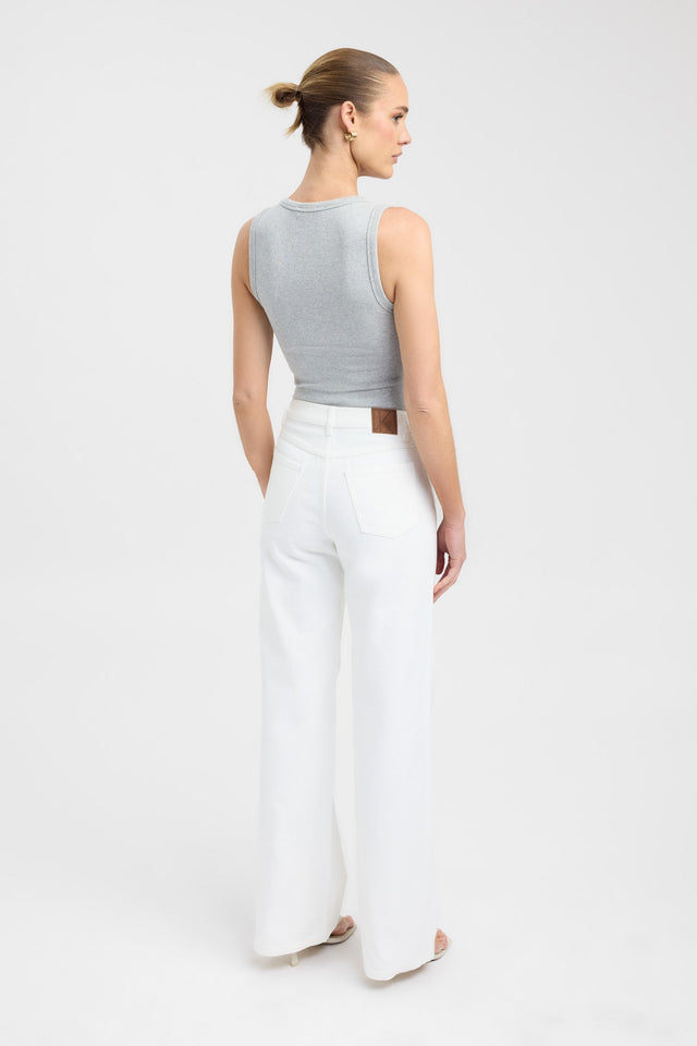 back Quinnie Tank Kookai Fitted Strapless Scoop womens-singlets 