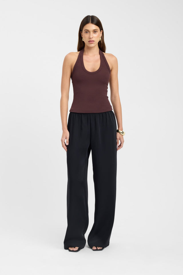front Hadley Tank Kookai Fitted Scoopneck Sleeveless Womens-Blouse 