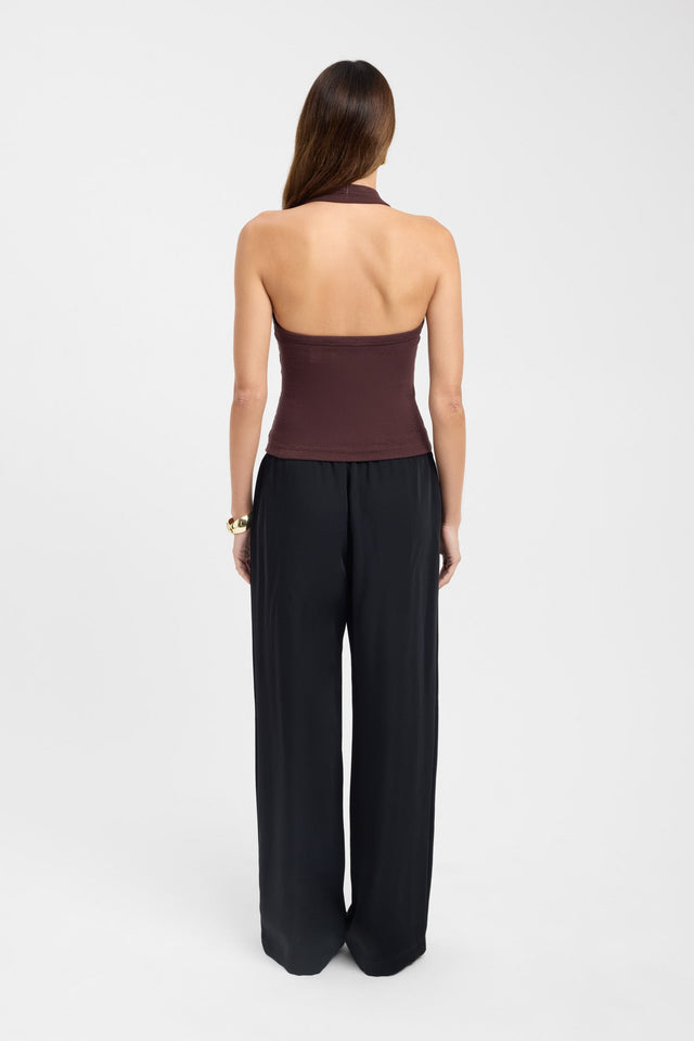 back Hadley Tank Kookai Fitted Scoopneck Sleeveless Womens-Blouse 