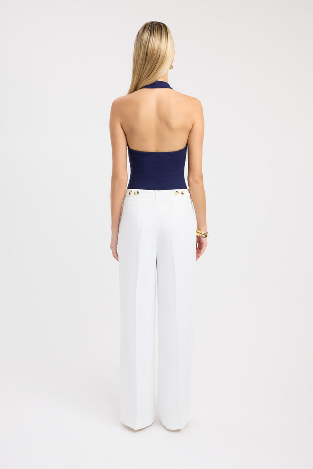 back Hadley Tank Kookai Fitted Thick strap Scoop womens-singlets 