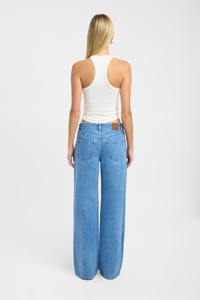 back Morris Jean Kookai Low-rise Straight Mid black womens-jeans 