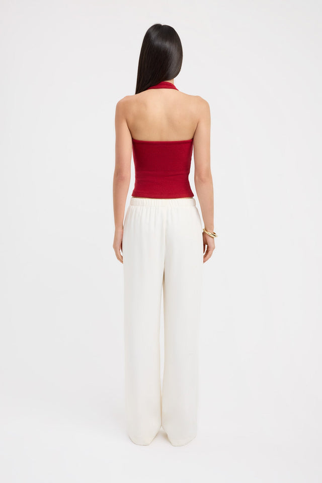 back Casper Tank Kookai Fitted Scoopneck Sleeveless Womens-Blouse 