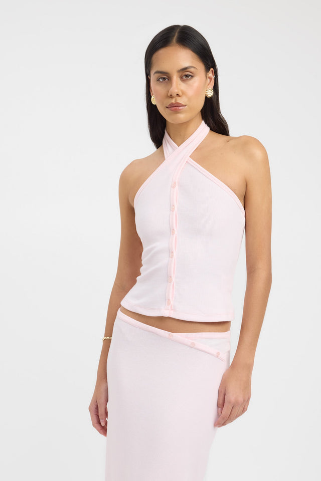 front Sulli Tank Kookai Fitted Strapless womens-singlets 