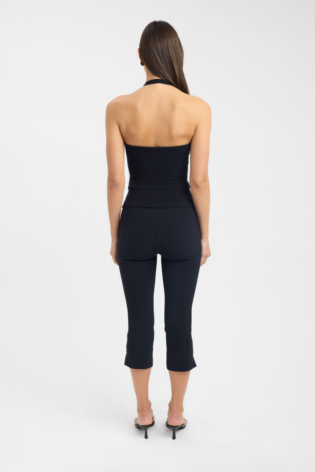 back Caity Tank Kookai Fitted Highneck Sleeveless Womens-Blouse 