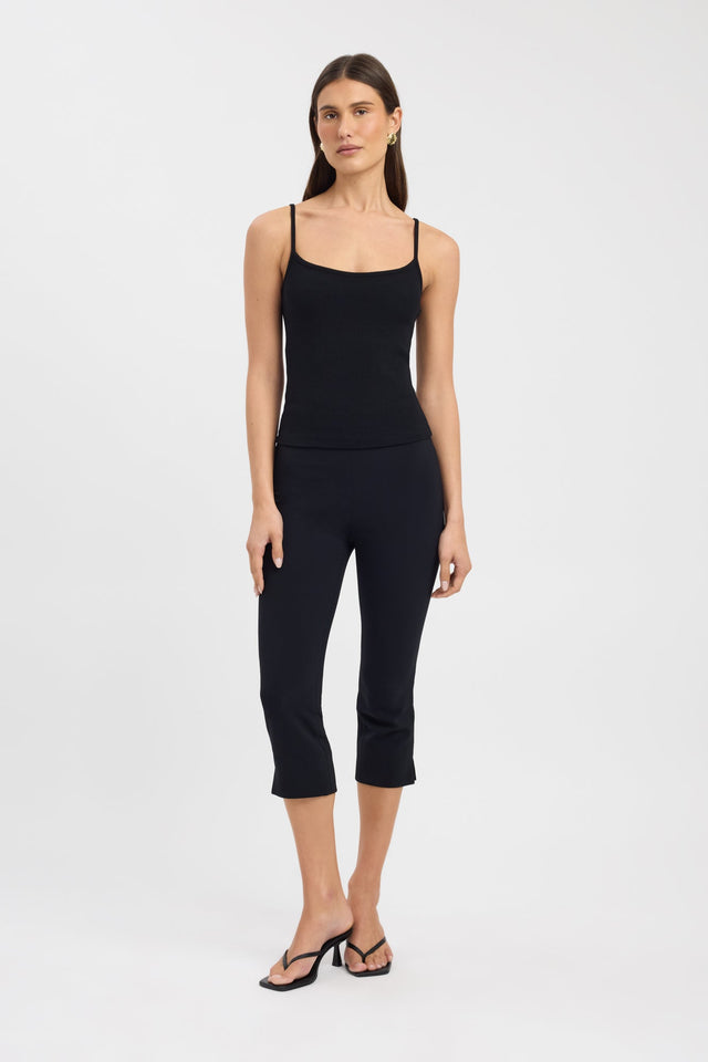 front Haz Tank Kookai Fitted Scoopneck Sleeveless Womens-Blouse 