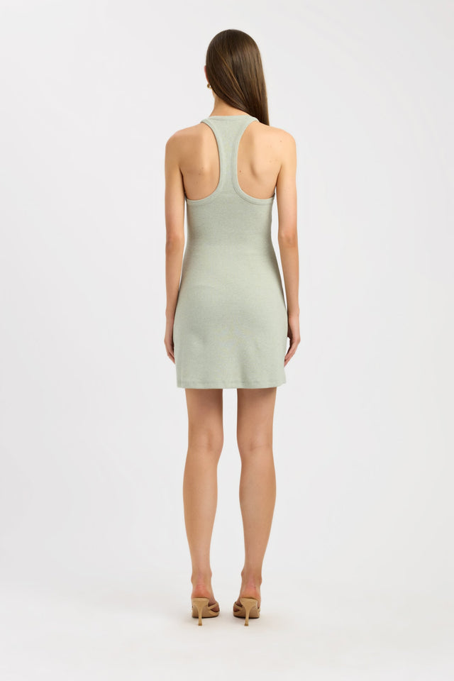 back Sky Mini Dress Kookai Straight Mini Fitted V-neck womens-dresses 