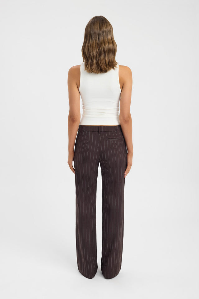 back Callie Core Tank Kookai Fitted Highneck Sleeveless Womens-Blouse 