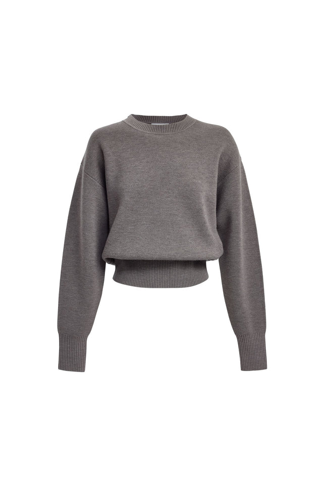 back Dalton Crew Jumper Kookai Relaxed Roundneck Long sleeve Womens-Blouse 